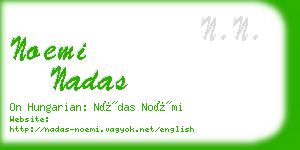 noemi nadas business card